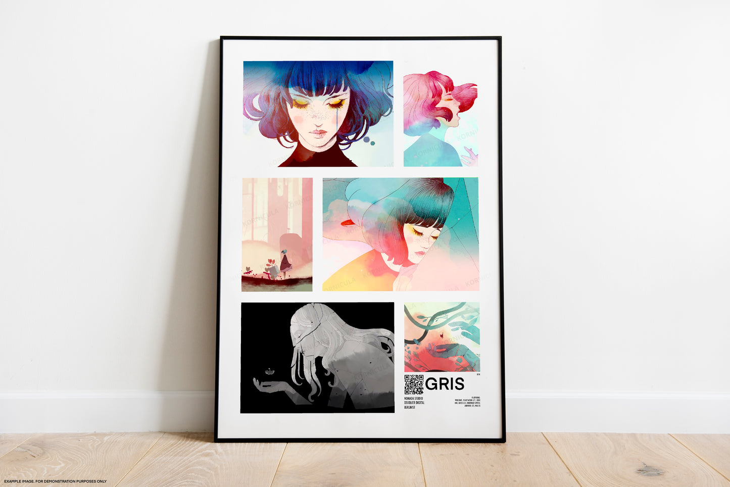 Gris Game Poster Digital Download