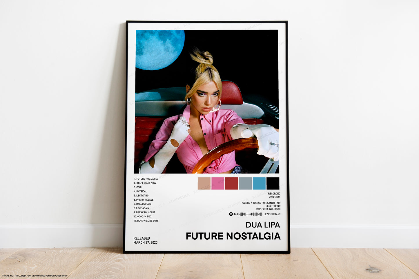 Dua Lipa Future Nostalgia Album Poster Digital Download