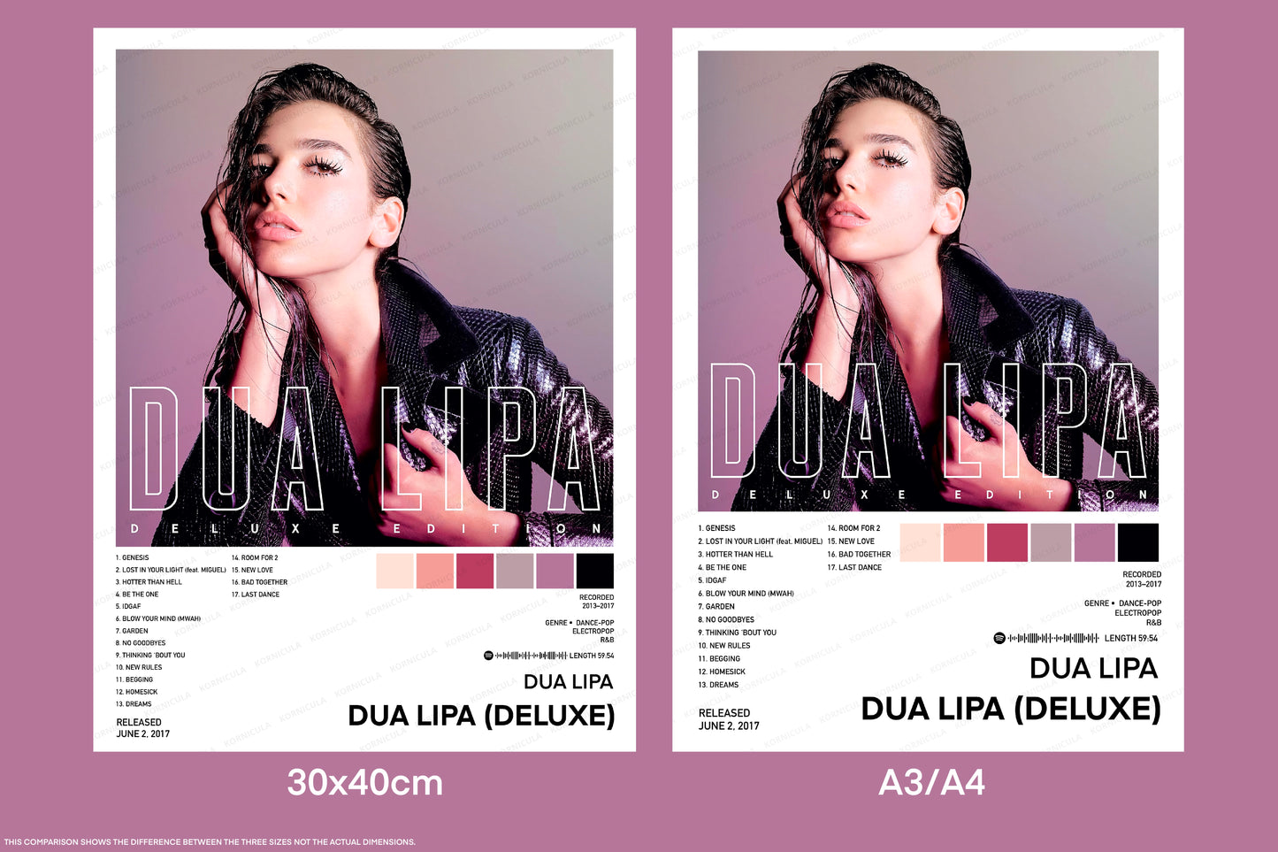 Dua Lipa Poster Digital Download