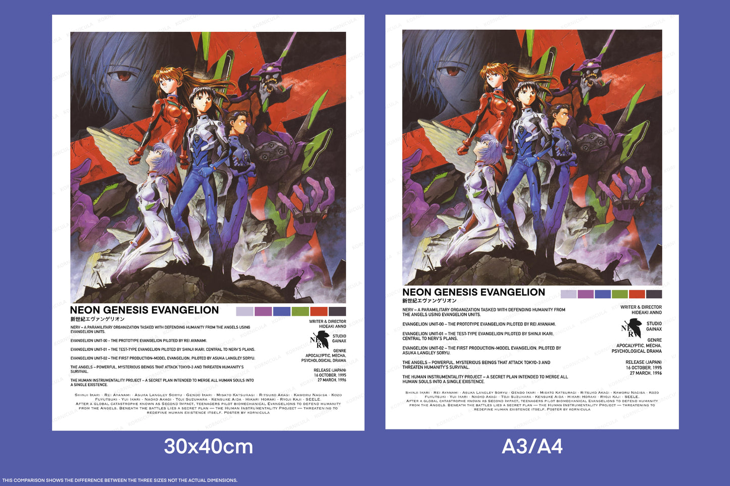 Neon Genesis Evangelion Fan Poster Digital Download